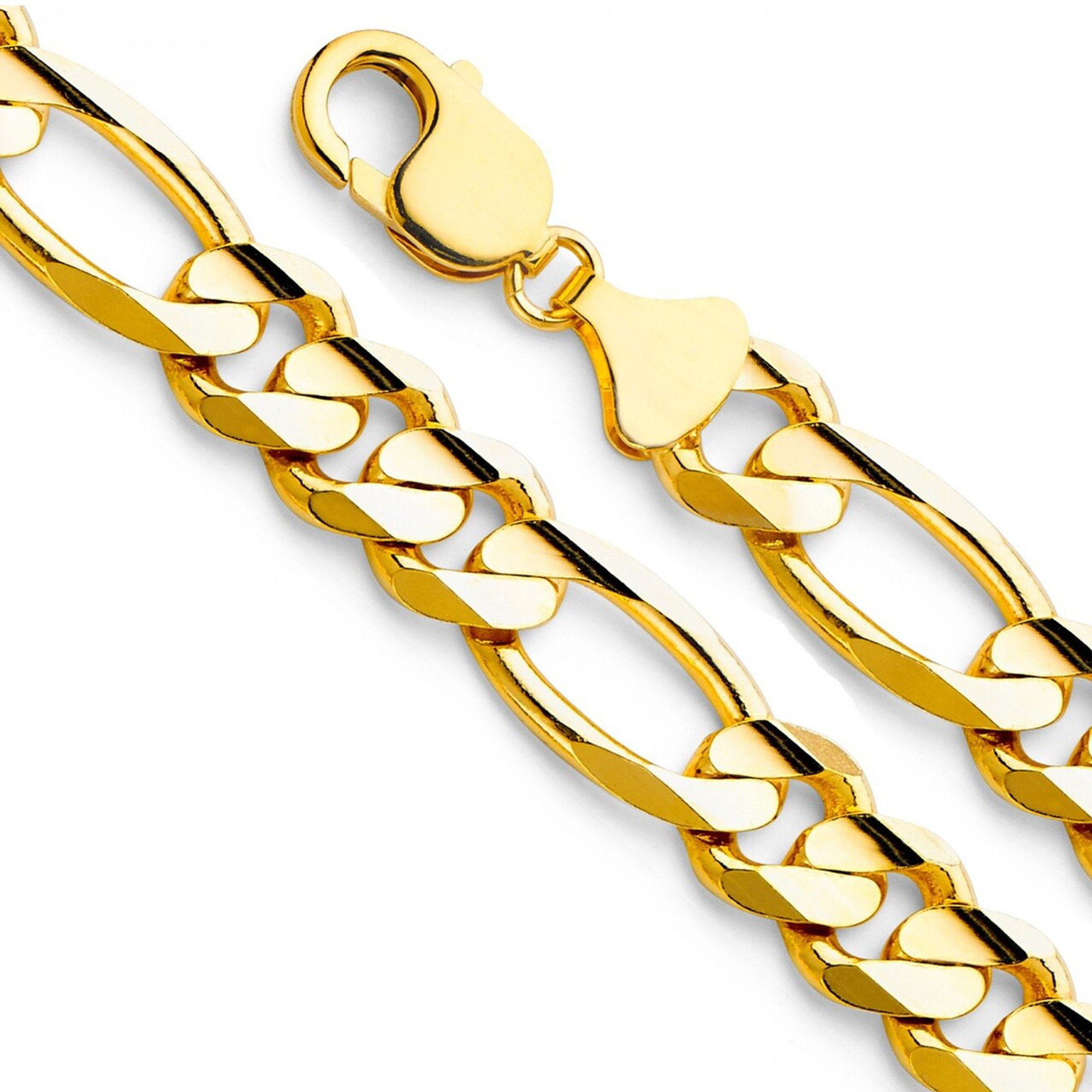 14k gold figaro chain 24 inch clearance